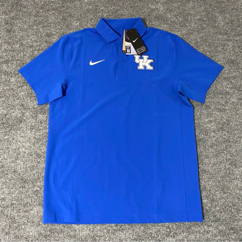 Nike On Field Kentucky Wildcats Coach Sideline Polo Mens Medium NWT